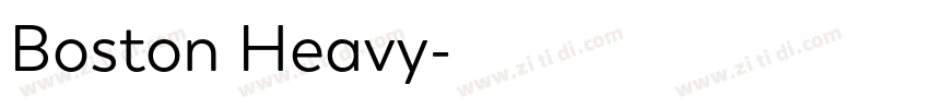 Boston Heavy字体转换